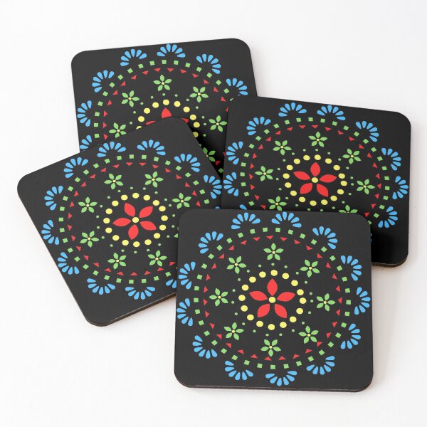 Item preview, Floral Round Papel Picado - Multicolour (Shade-2) designed and sold by biowvishruti.