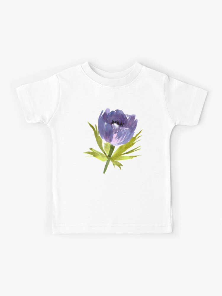 Camiseta para niños « Azul anémona. Flor de anémona.» de ZheltakovaIana |  Redbubble