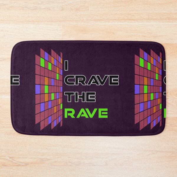 Item preview, I Crave The Rave - Save Our Scene - Green on Purple designed and sold by NoMatterLab.