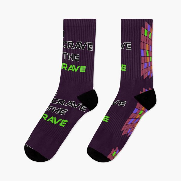 Item preview, I Crave The Rave - Save Our Scene - Green on Purple designed and sold by NoMatterLab.