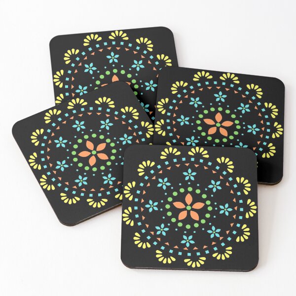 Item preview, Floral Round Papel Picado - Multicolour (Shade-3) designed and sold by biowvishruti.