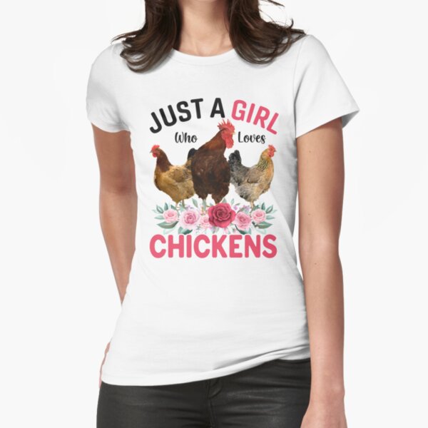 Aperçu de l'œuvre Juste une fille qui aime les poulets, cadeaux floraux pour filles fermières créée et vendue par Best Designer.