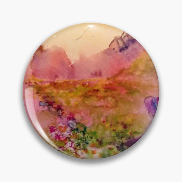Item preview, daydreaming little girl watercolor designed and sold by Syylviie.