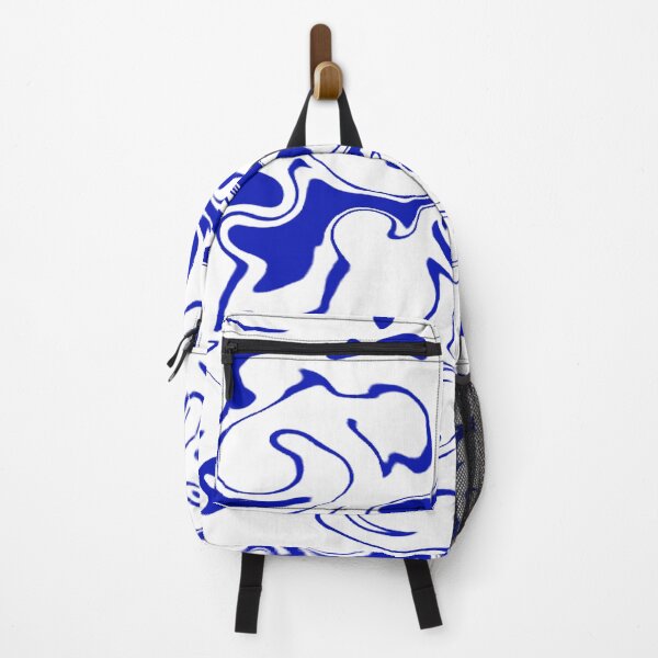 Item preview, Blue White Fluid Art designed and sold by ZubiyaArt.