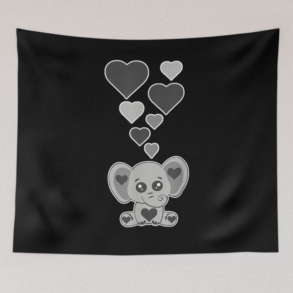 Item preview, Cute Elephant Hearts Elephant Lover I Love Elephants  designed and sold by anniet33.