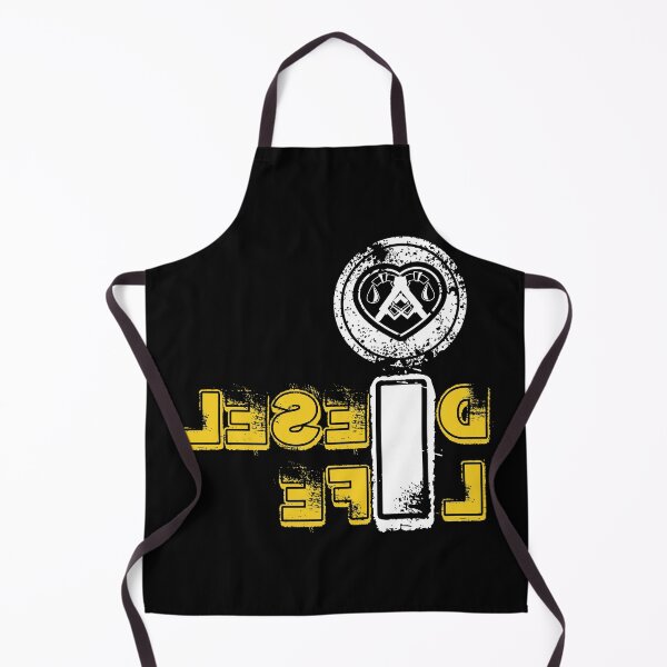 Item preview, I Heart Diesel Life Typography Yellow and Black-Funny Trucker designed and sold by Mary Maple.