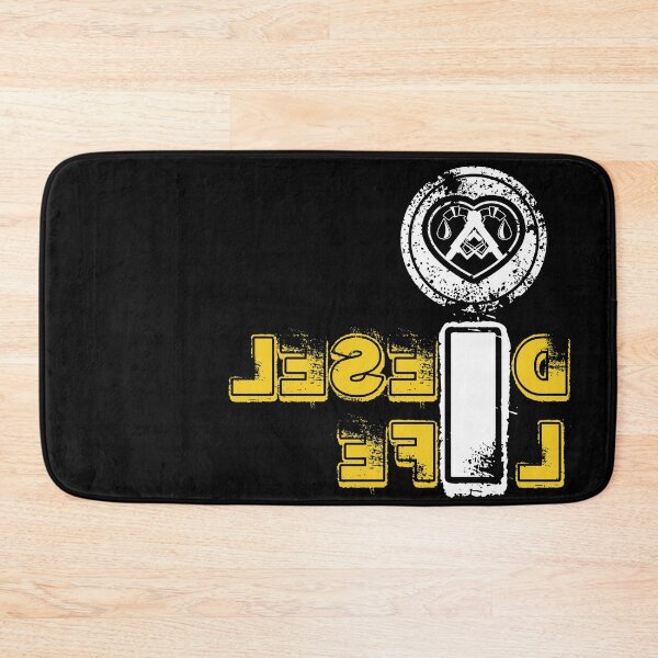 Item preview, I Heart Diesel Life Typography Yellow and Black-Funny Trucker designed and sold by Mary Maple.