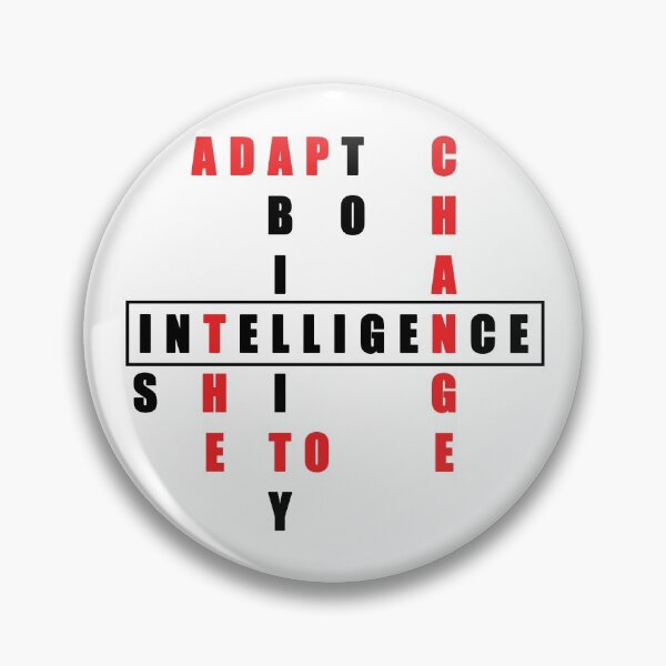 Item preview, intelligence is the ability to adapt to change ▎✔ perfect gift for the nerd or geek in your life. ✔ ▎Funny Stephen Hawking Quote Novelty    designed and sold by Troy  G Perez.