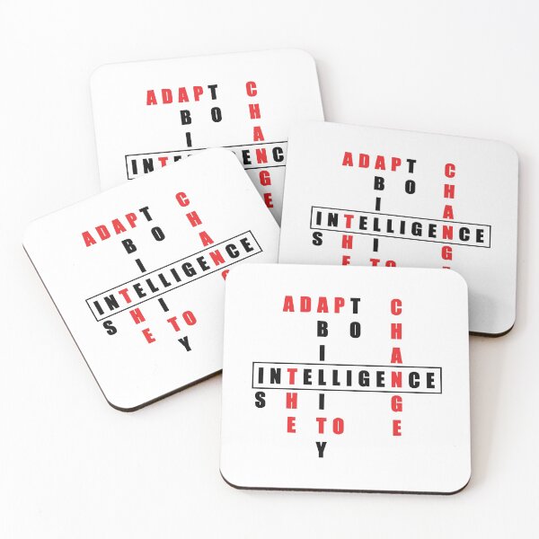 Item preview, intelligence is the ability to adapt to change ▎✔ perfect gift for the nerd or geek in your life. ✔ ▎Funny Stephen Hawking Quote Novelty    designed and sold by Troy  G Perez.