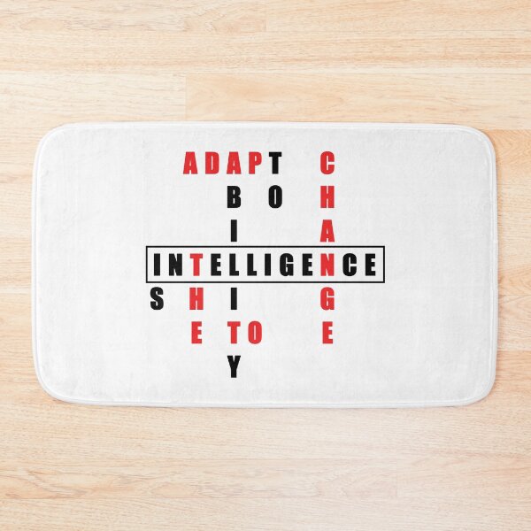 Item preview, intelligence is the ability to adapt to change ▎✔ perfect gift for the nerd or geek in your life. ✔ ▎Funny Stephen Hawking Quote Novelty    designed and sold by Troy  G Perez.