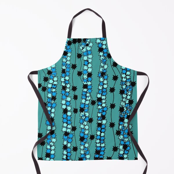 Item preview, Design Lines and FLower Look Like Teal Aqua Blue Black designed and sold by DesignsByMuriel.