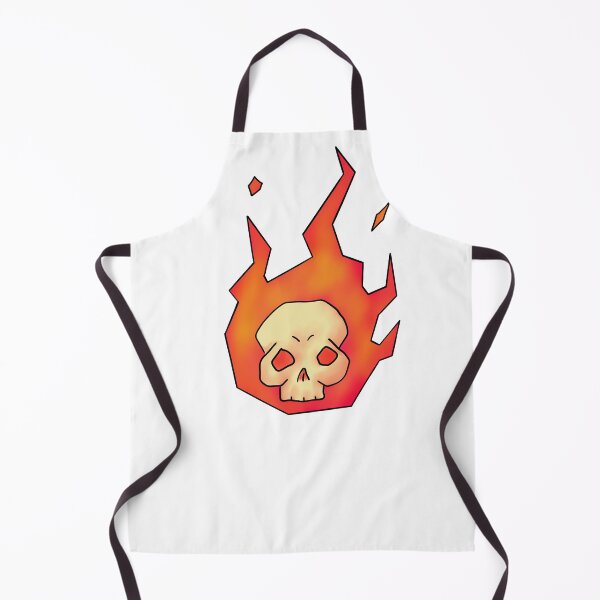 Item preview, skull in flame designed and sold by Furtecin.