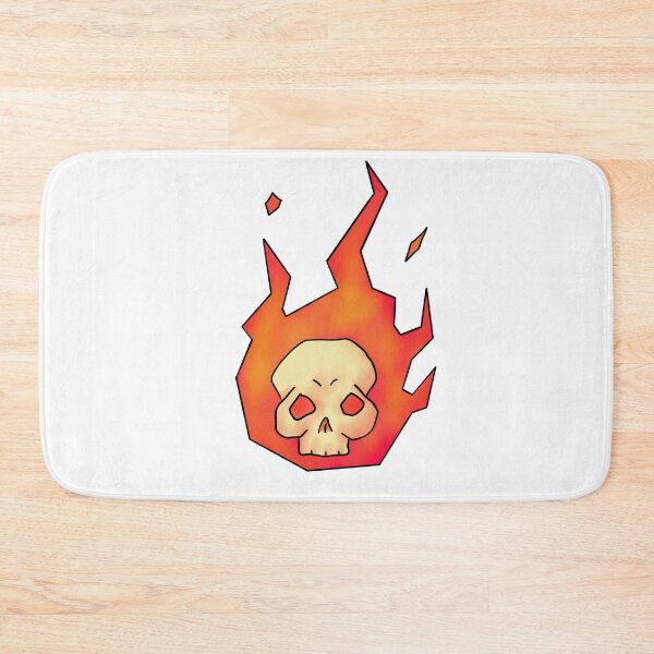 Item preview, skull in flame designed and sold by Furtecin.