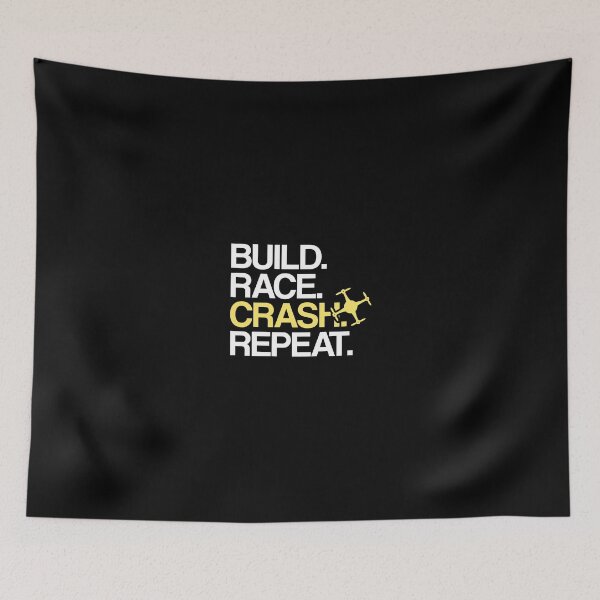 Item preview, Build Race Crash Repeat Drone Pilot Pullover Hoodie designed and sold by ribbinjunk.