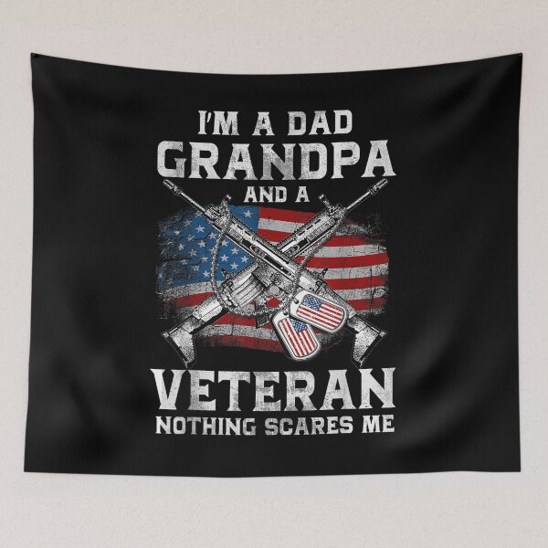 Item preview, I'm A Dad Grandpa Veteran Vintage 4th Of July Father's Day  designed and sold by tashiav.