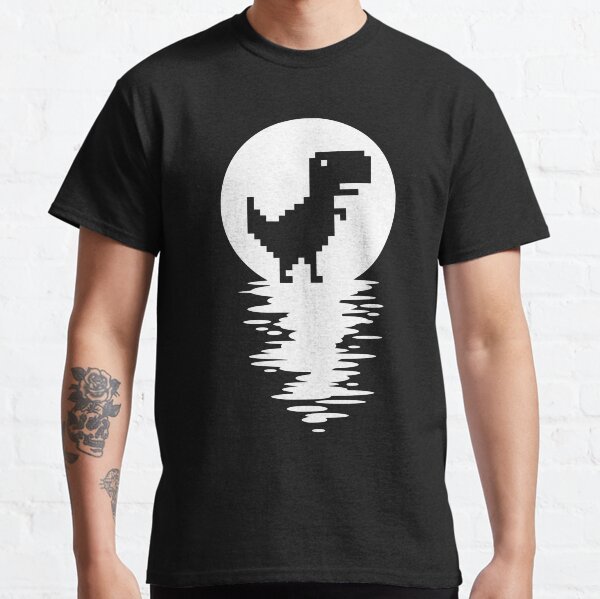 Mysterious T Rex Full Moon Water Reflection Classic T-Shirt
