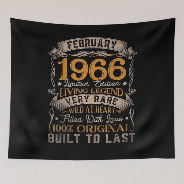 Item preview, Born In February 1966 Vintage 55th Birthday Gifts 55 Yrs Old  designed and sold by avareid3.