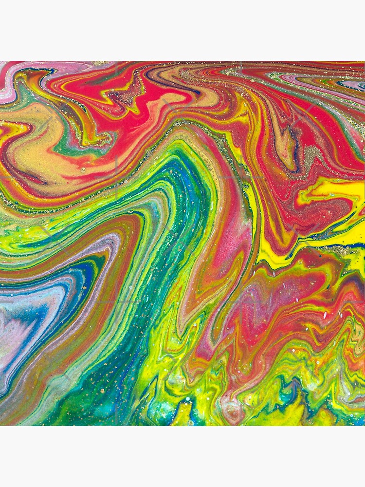 "liquify paint modern art" Poster by cutecrazytshirt Redbubble