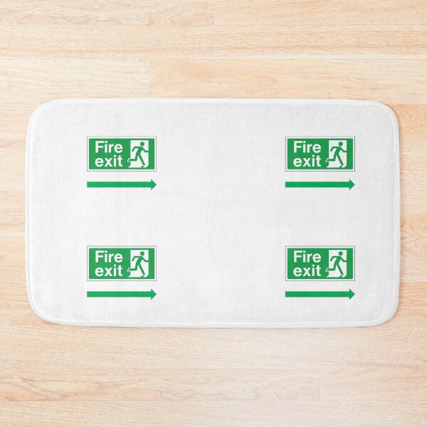 Item preview, classic fire exit sign designed and sold by ESCPOKEMONFAN.