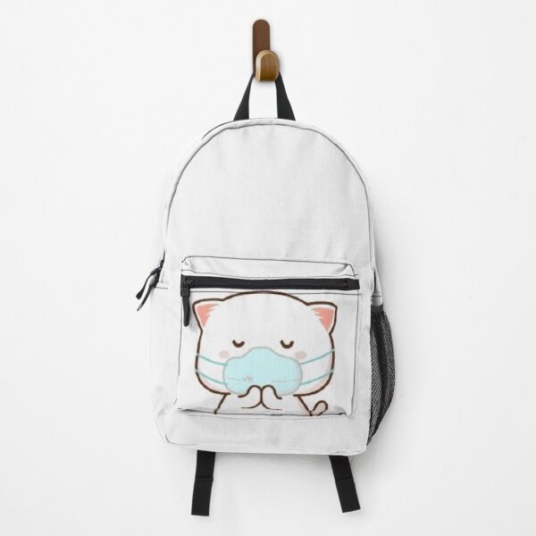Item preview, Cute kawaii mochi cat peach mask designed and sold by Estella Carterson.