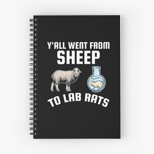 Item preview, Y'all Went From Sheep To Lab Rats Humor designed and sold by Dressed For  Duty.