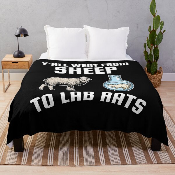 Item preview, Y'all Went From Sheep To Lab Rats Humor designed and sold by Dressed For  Duty.