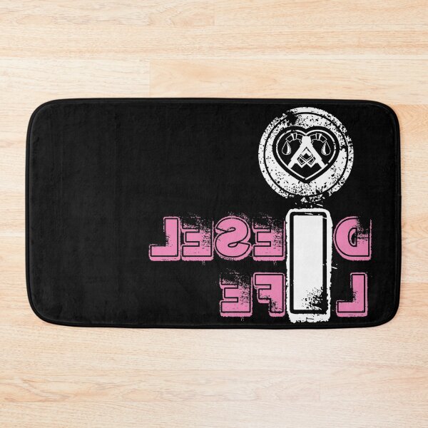 Item preview, I Heart Diesel Life Typography Pink and Black-Funny Trucker designed and sold by Mary Maple.