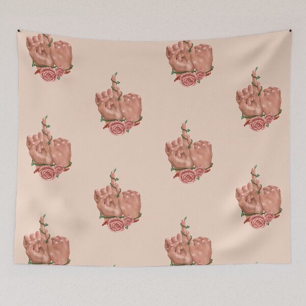 Item preview, BTS V Jimin Hand (floral) designed and sold by tinypaintspeckl.