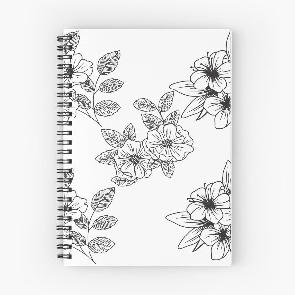 Item preview, FLORAL HAND DRAWN PATTERN  designed and sold by DINAH PHELMS ⭐ ⭐ ⭐ ⭐ ⭐.