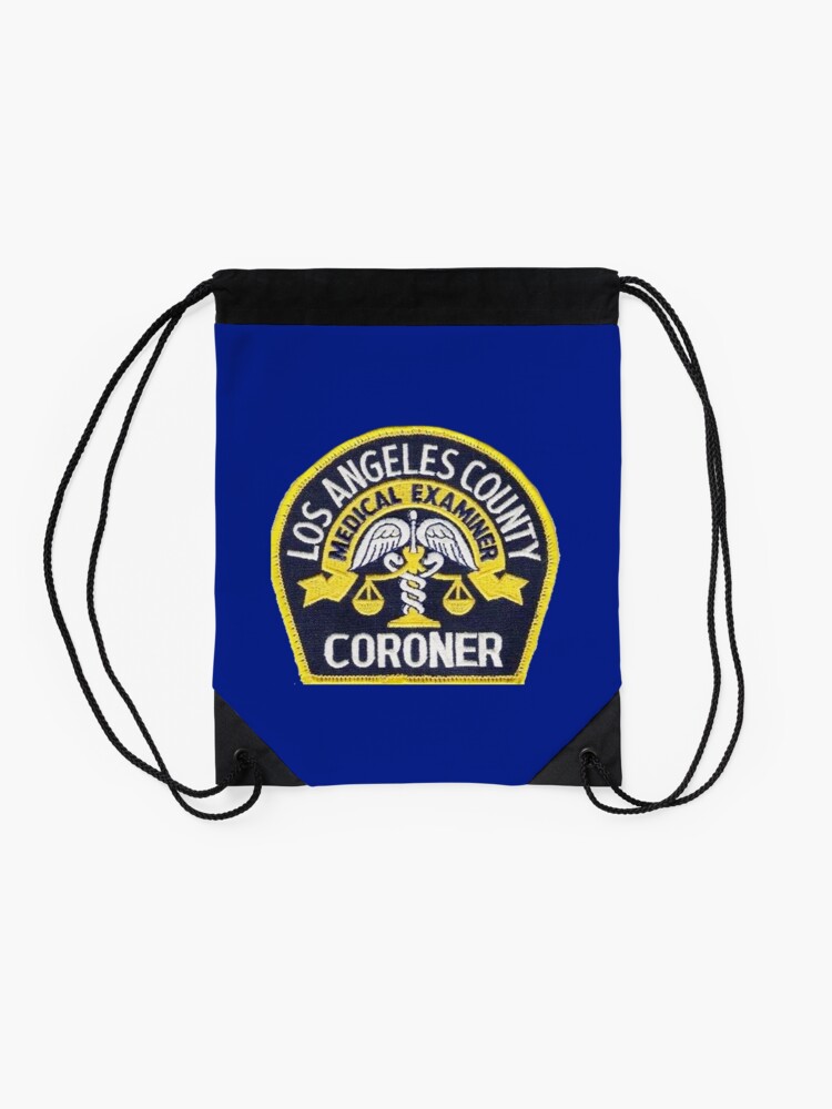 Alternate view of Los Angeles County Coroner Drawstring Bag