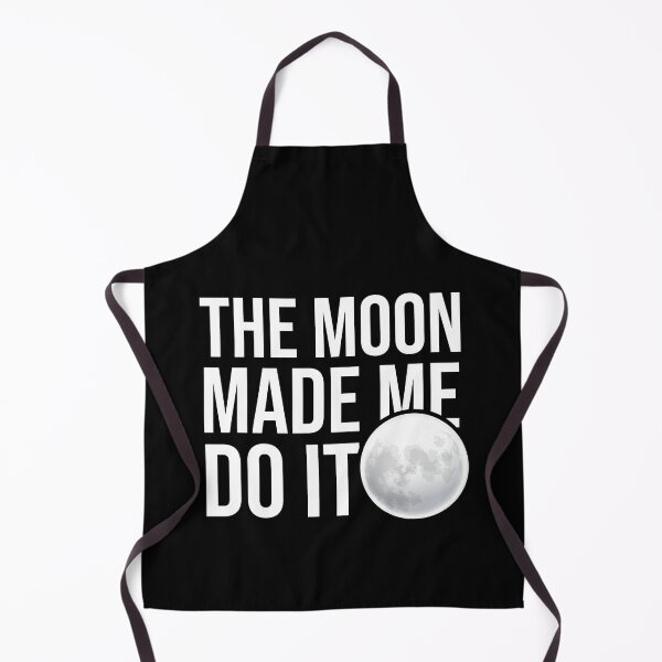 Item preview, The moon made me do it - Funny quotes designed and sold by redblackline.