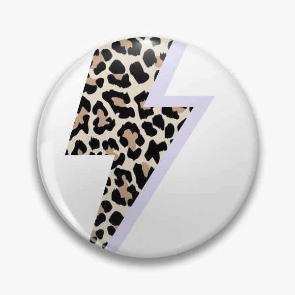 Item preview, Purple and Cheetah Lightning Bolt designed and sold by polkadotpiper29.