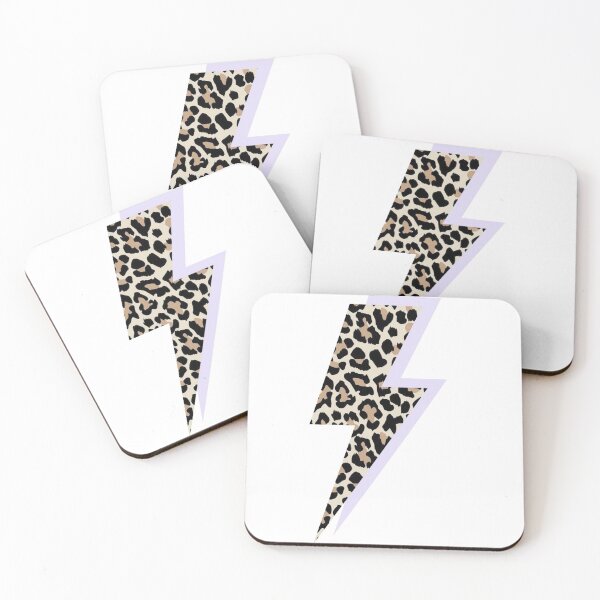 Item preview, Purple and Cheetah Lightning Bolt designed and sold by polkadotpiper29.