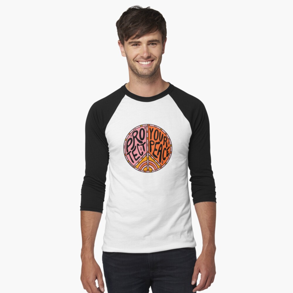 Item preview, Baseball ¾ Sleeve T-Shirt designed and sold by doodlebymeg.