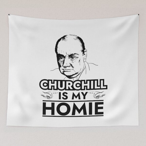 Item preview, Winston Churchill is My Homie Funny Churchill  designed and sold by The Junto Shop.