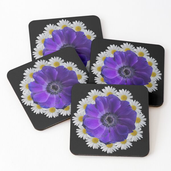 Item preview, Flowers daisies blossoms blue flower flower tendril floral designed and sold by rhnaturestyles.
