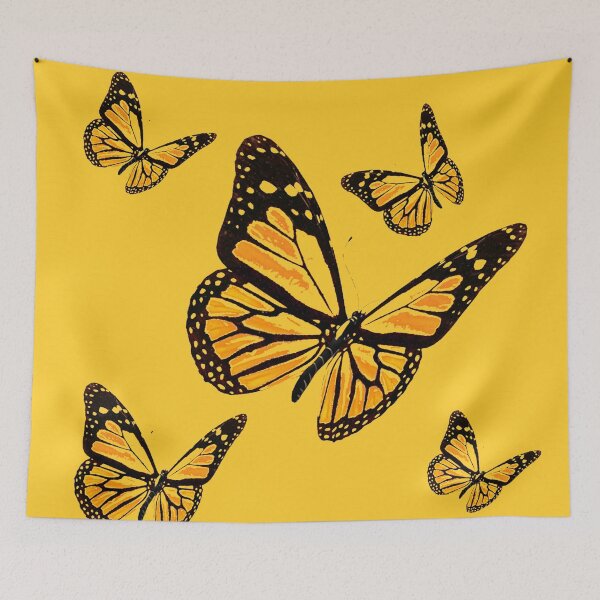 Item preview, GOLD COLOR MONARCH BUTTERFLY PATTERN ABSTRACT ART designed and sold by sharlesart.