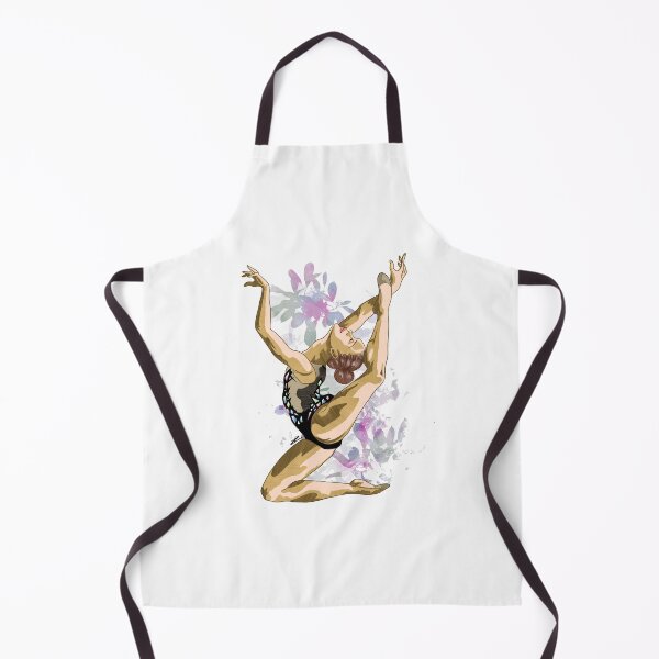 Item preview, Rhythmic Gymnastics Dancer with Floral Background designed and sold by Noemi Falcó Ilustraciones.