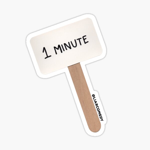 Item preview, Ein-Minuten-Zeichen designed and sold by LIARComedy.