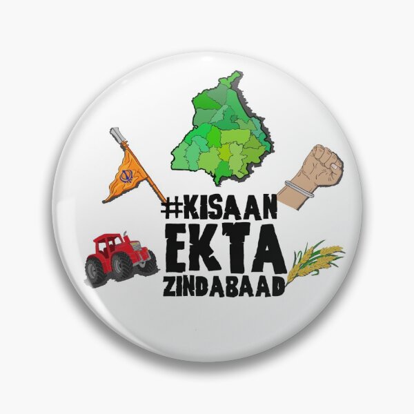 Item preview, Kisaan Ekta Zindabaad  designed and sold by puneetpaints.
