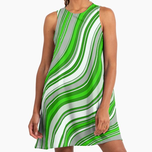 Green and White Zigzag Chevron Pattern" A-Line Dress for Sale by Gsallicat | Redbubble Green and White Zigzag Chevron Pattern" A-Line Dress for Sale by Gsallicat | Redbubble