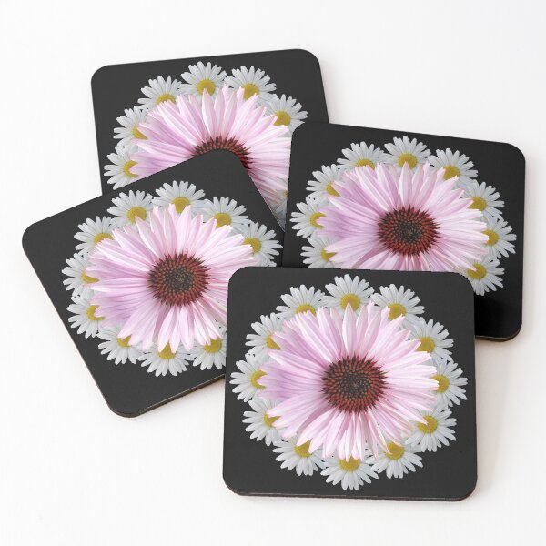 Item preview, Coneflower flowers pink daisies blossoms flower pink designed and sold by rhnaturestyles.