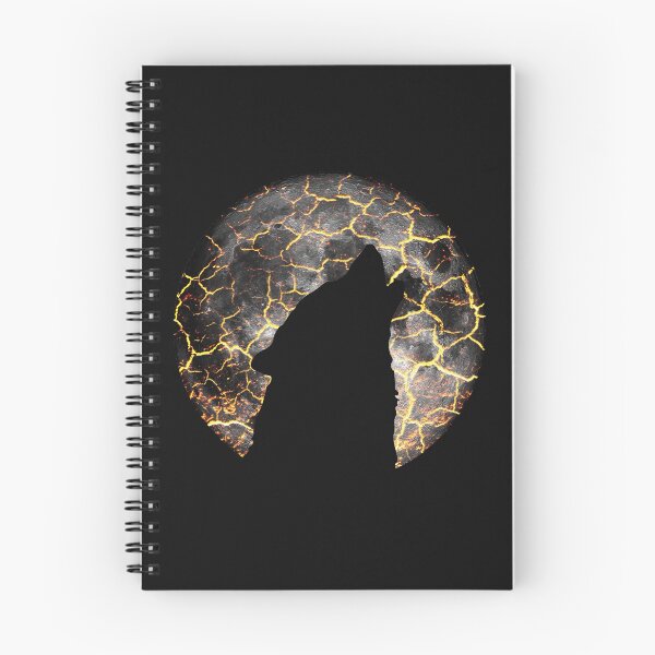 Item preview, Wolf howling at the Moon lava cracking designed and sold by jc007.