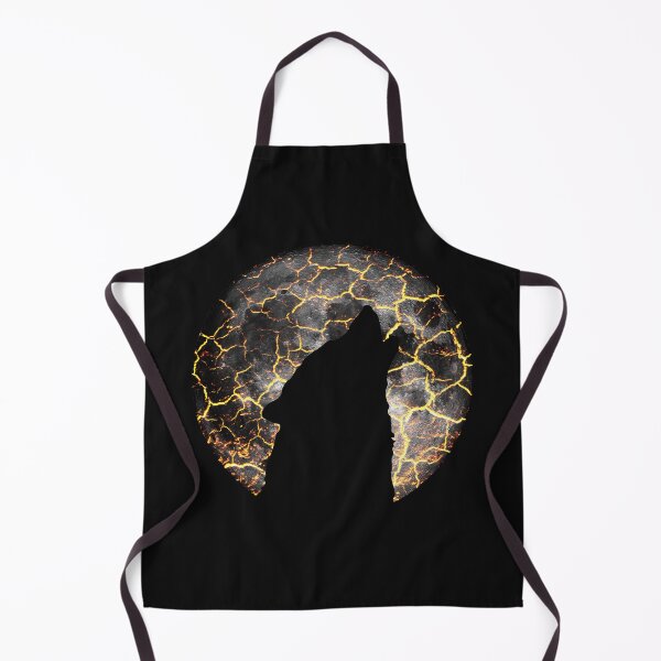 Item preview, Wolf howling at the Moon lava cracking designed and sold by jc007.