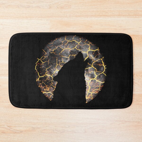 Item preview, Wolf howling at the Moon lava cracking designed and sold by jc007.