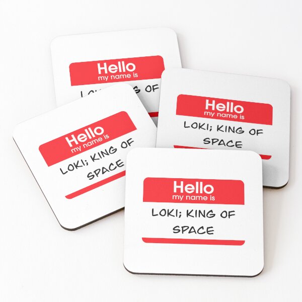 Item preview, Etiqueta de nombre King Of Space designed and sold by Remarc3.