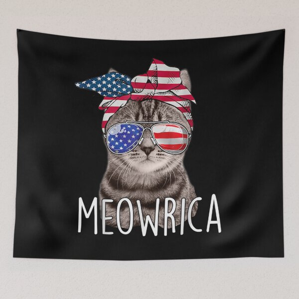 Item preview, 4th Of July Day Of Independence Meowrica 'meowrica Cat Owner  designed and sold by laurader.