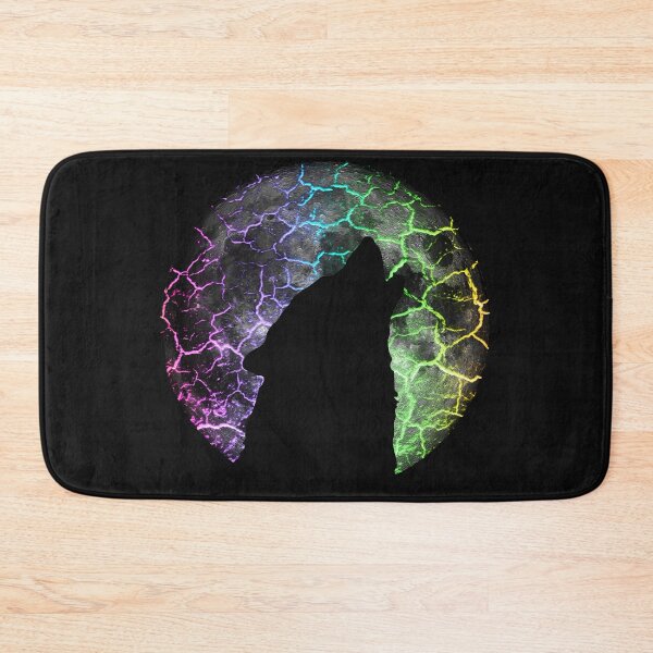 Item preview, Wolf howling at the Moon rainbow lava cracking designed and sold by jc007.