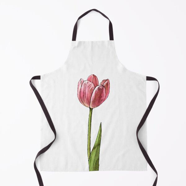 Item preview, Watercolor flower - Pink tulip designed and sold by AquarellChill.
