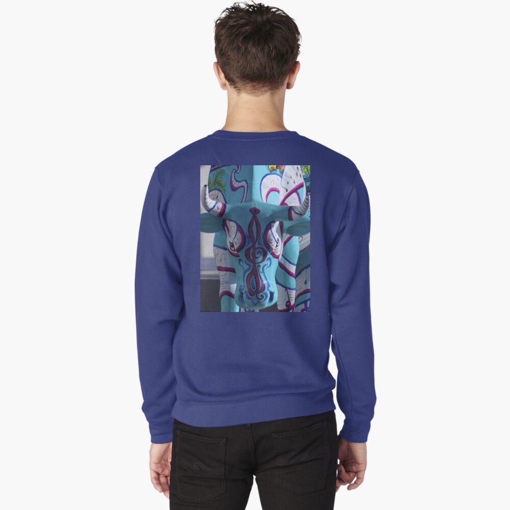 Painted Cow by Cathedral Youth, Ebrington Square Derry Pullover Sweatshirt